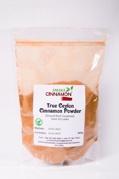 Ceylon Cinnamon Powder. Country of origin-Sri Lanka HS Code- 0906.20